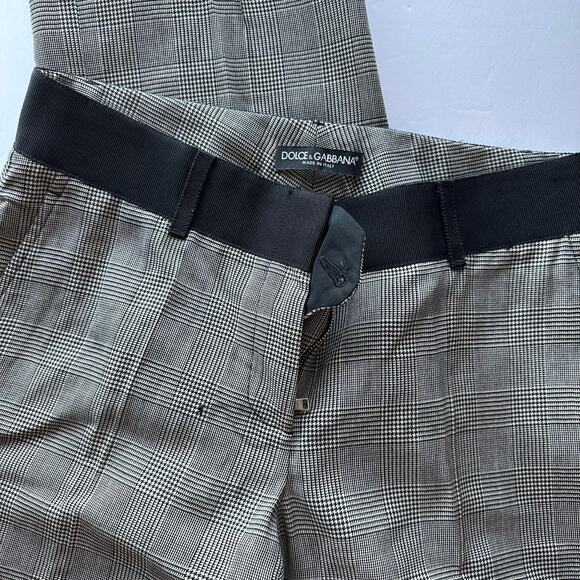 Dolce & Gabbana Houndstooth Wool Pants - EUC 40 - Picture 1 of 10